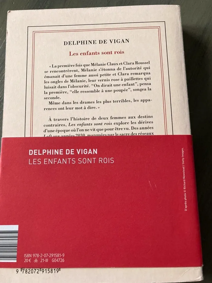 Livre Les enfants sont rois Delphine De Vigan Gallimard - photo numéro 2