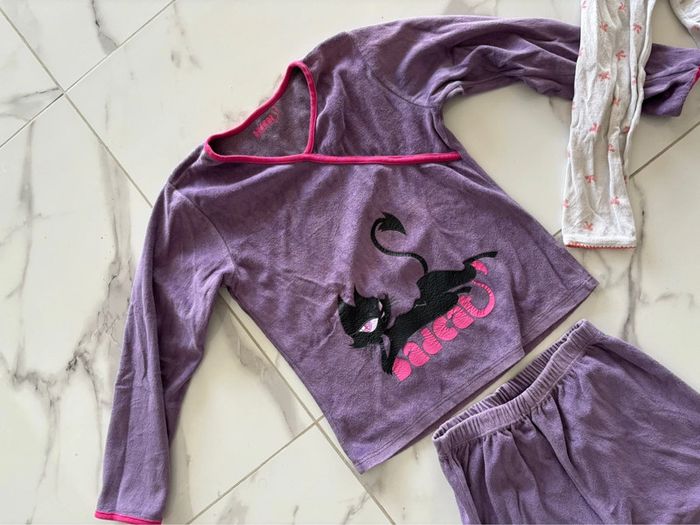 Lot de 2 pyjamas fille hiver T. 12 ans/152 cm - photo numéro 4