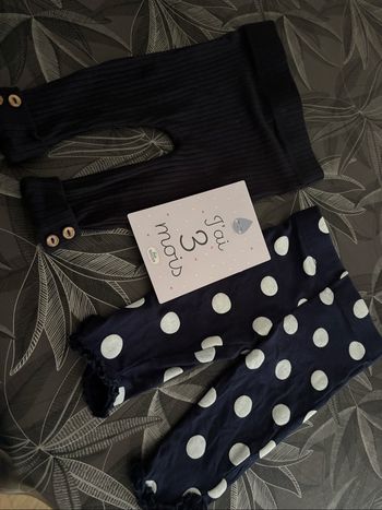 Legging neuf fille 3 mois Kiabi