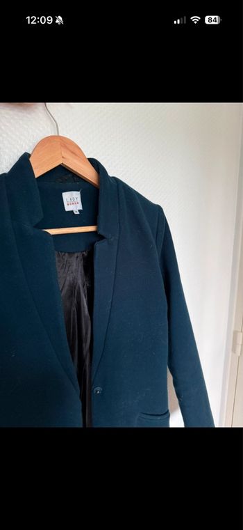 Manteau long bleu canard