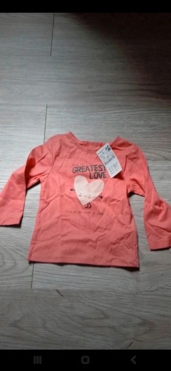 T-shirt Kiabi 12mois 74cm Neuf avec étiquette 👻