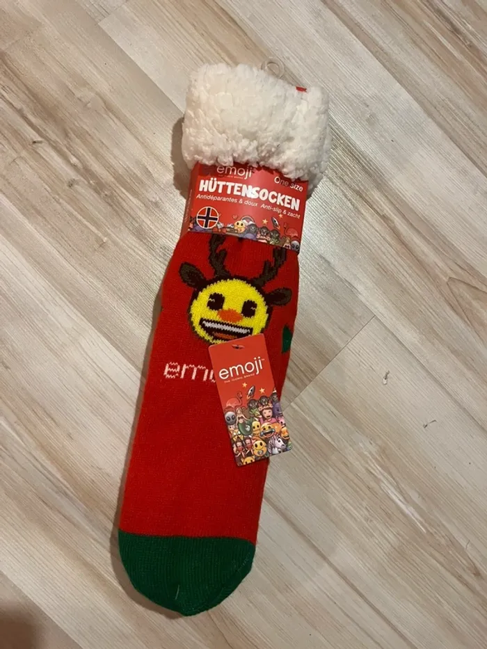 chaussettes emoji anti dérapante et douces