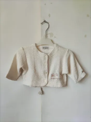 Gilet Cardigan Boléro Alphabet 12 mois