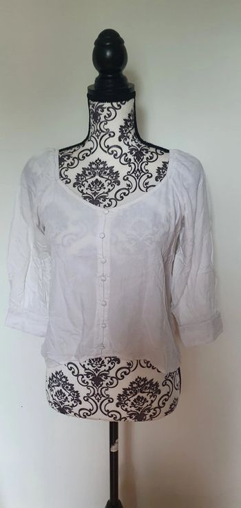 Haut style chemise manches ballon