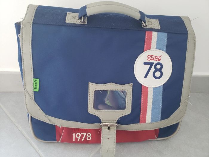 Cartable Tann's 1978 Rouge/Bleu Primaire - photo numéro 18