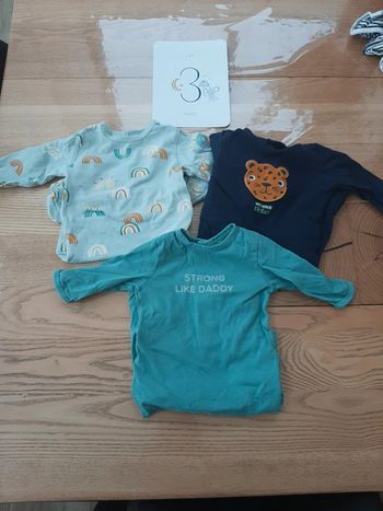 Lot de 3 pyjamas coton