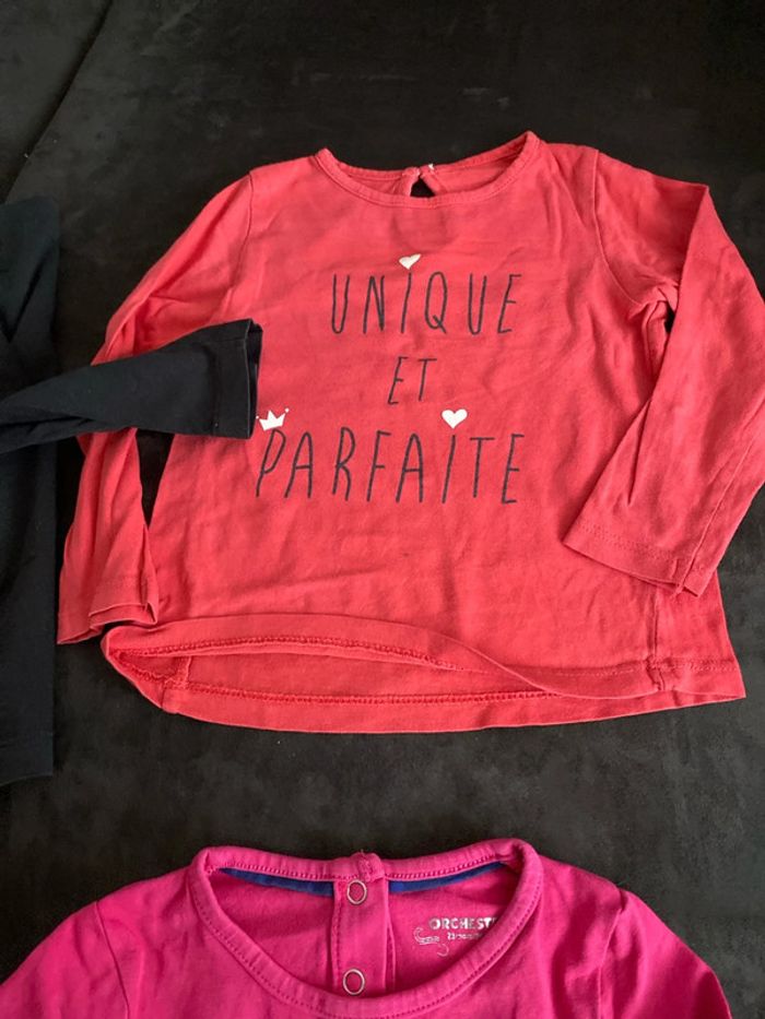 Tee-shirt manches longues 24 mois fille - photo numéro 5