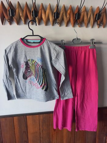 Pyjama pantalon rose/gris