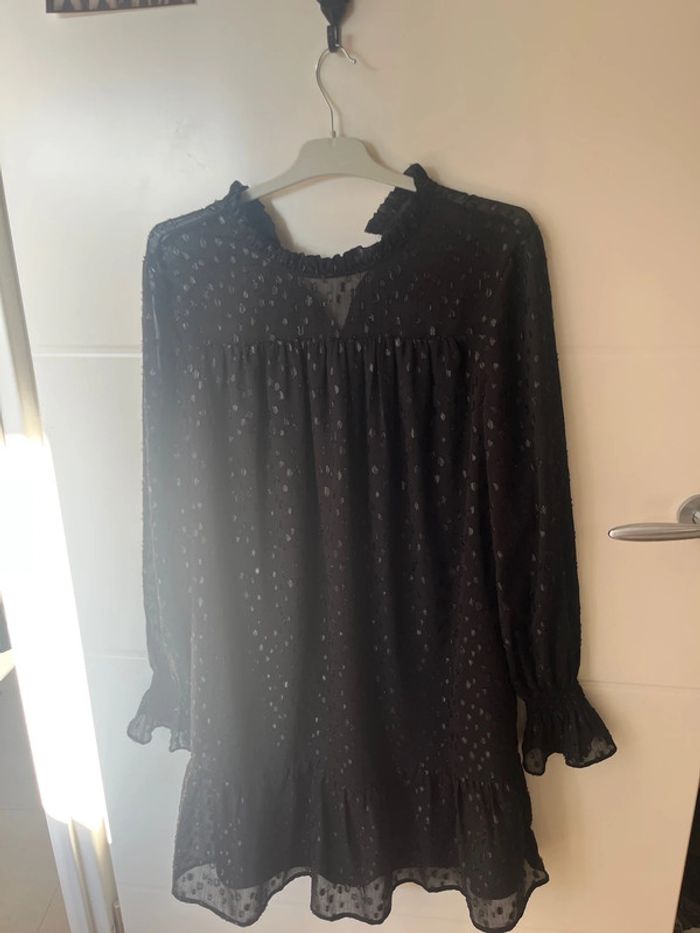 Robe noire Etam plumetis brillant - photo numéro 5