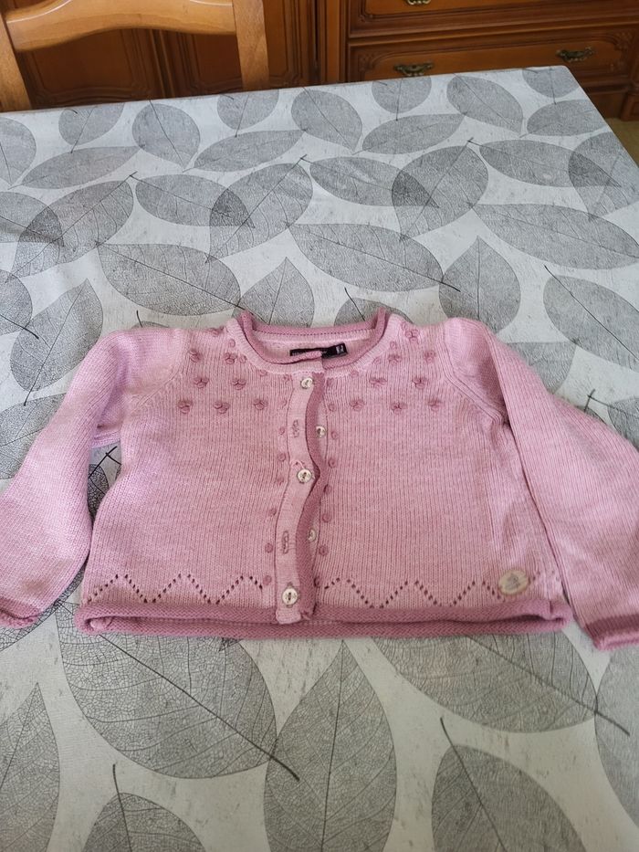 Gilet vieux rose sergent major 12 mois