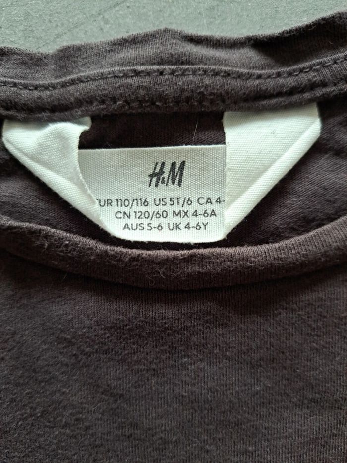 Lot de 4 tee-shirts H&M 4/6ans - photo numéro 3