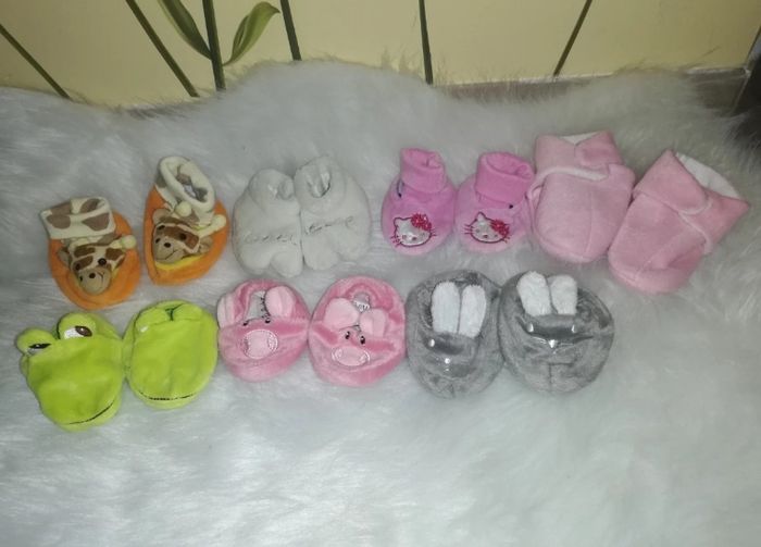 Lot chaussons bébé de la naissance à 18 mois