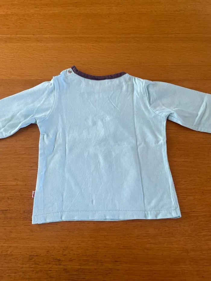 T-shirt manches longues 12 mois fille - photo numéro 3
