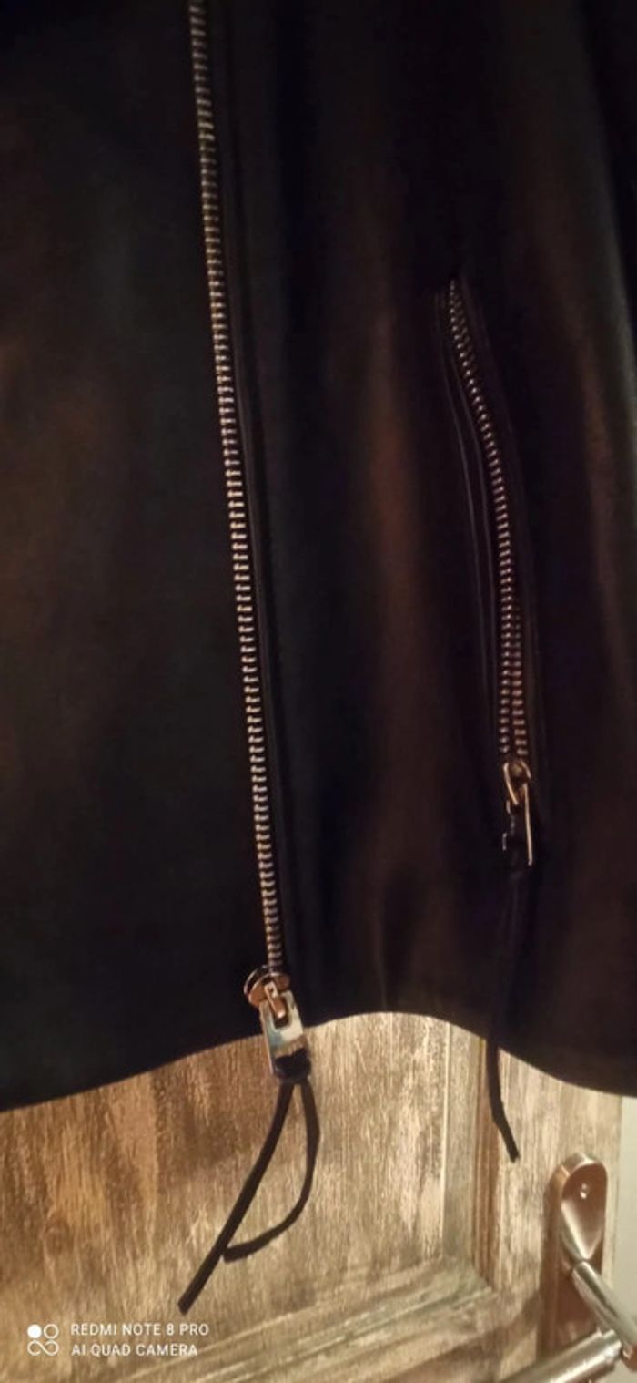 Perfecto cuir noir Mango - photo numéro 8