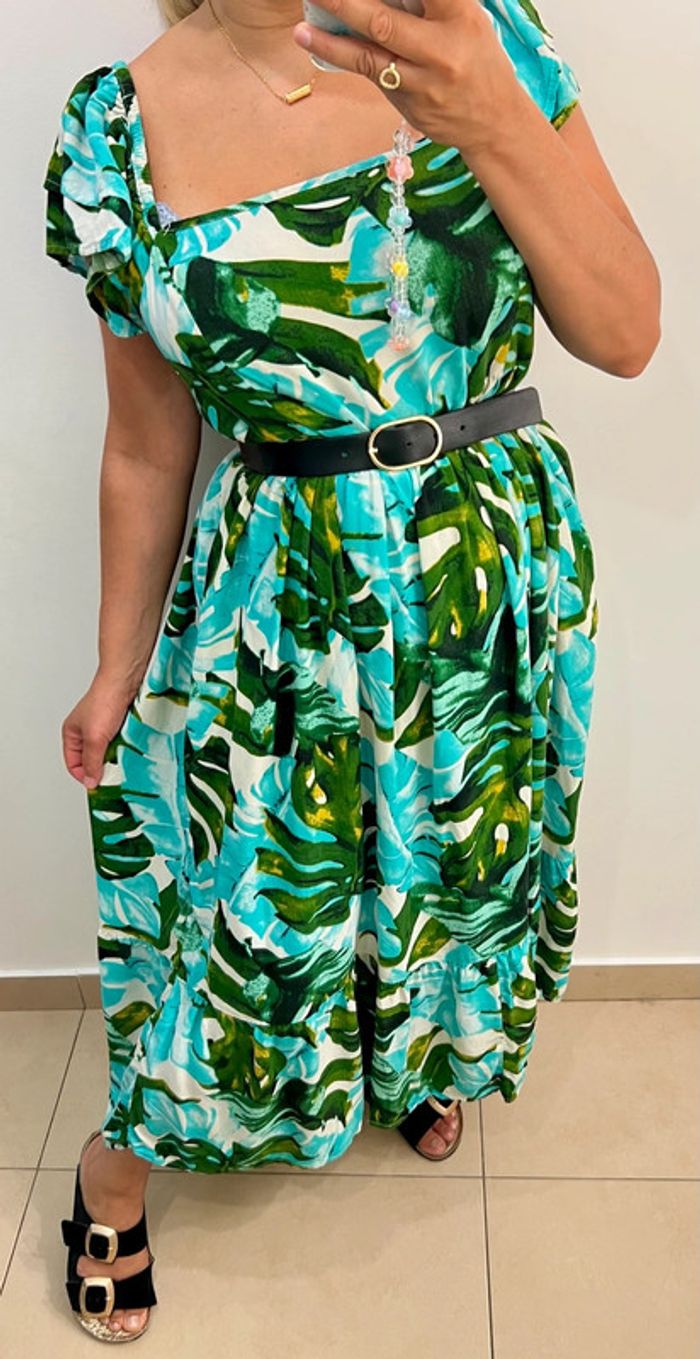 🌿Robe longue imprimée Taille L-XL - photo numéro 2