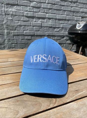 Casquette Versace bleu clair