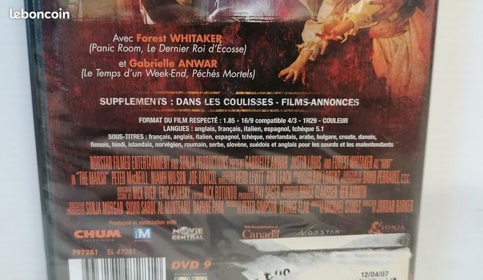Dvd THE MARSH LES MORTS N'OUBLIENT JAMAIS (Neuf sous blister) - photo numéro 4