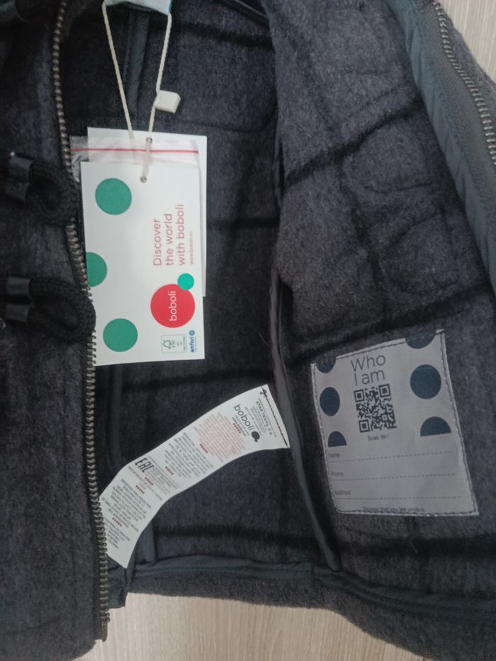 Manteau bébé garçon 6 mois - NEUF - photo numéro 4