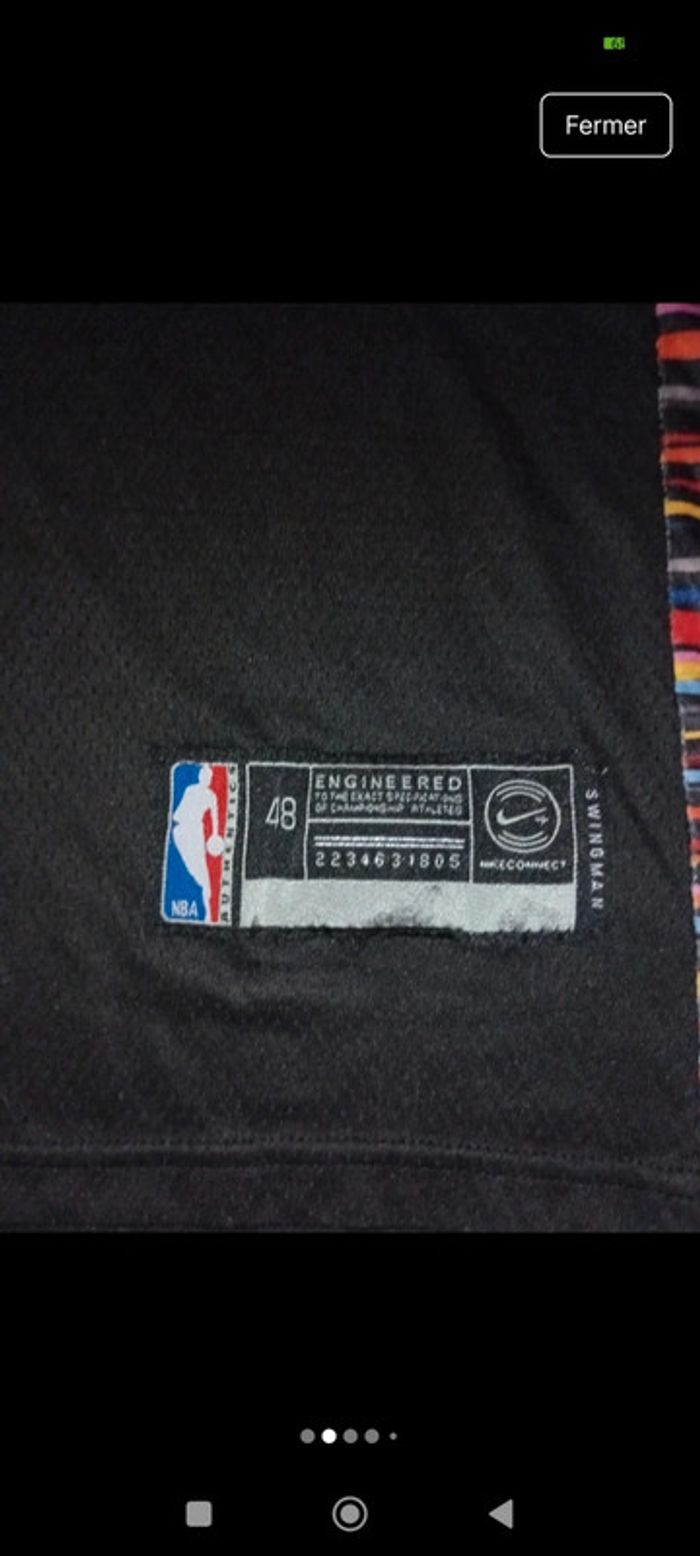 Tee shirt débardeur sport homme basketball NBA Nike siglé Durant numéro 7 taille XL - photo numéro 2