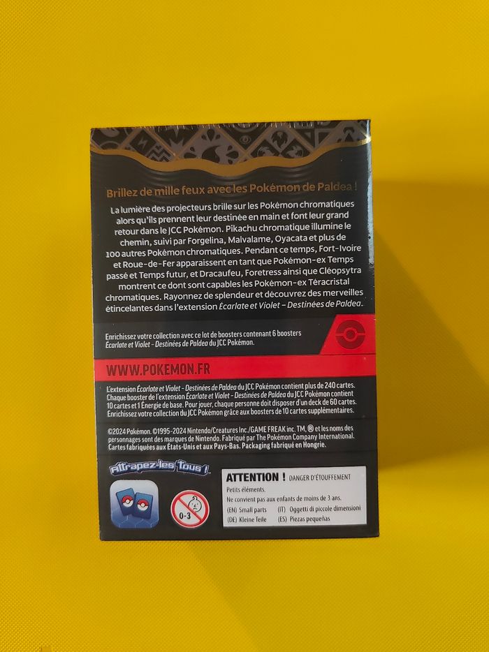 Bundle 6 booster pokémon destinées de Paldea ev4.5 - photo numéro 3
