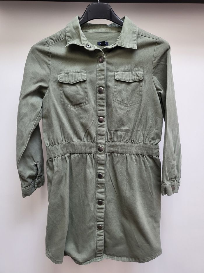 Robe en jeans kaki - photo numéro 2