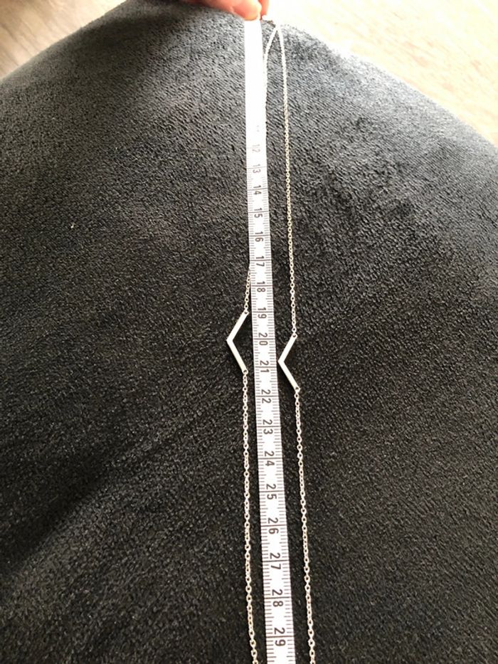 Collier 2 rangées argent 925 - photo numéro 5