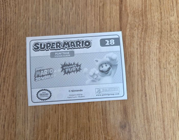 Carte Panini officielle de la collection Super Mario - photo numéro 2