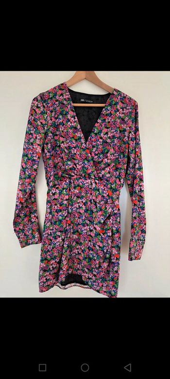 Mini robe fleurie zara