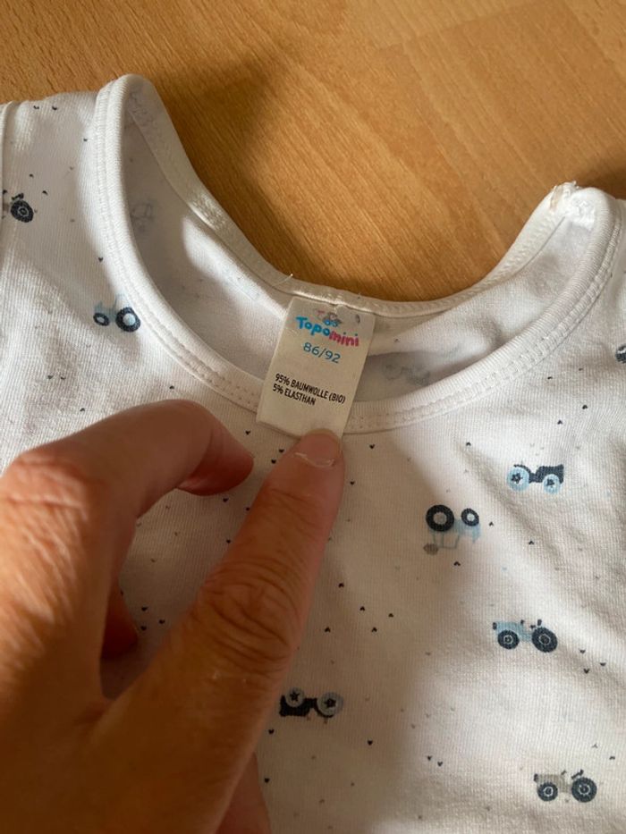 Maillot de corps Topomini Taille 86/92 - photo numéro 3