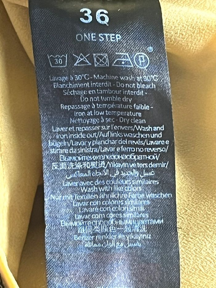 Top jaune à motif one step S comme neuf - photo numéro 6