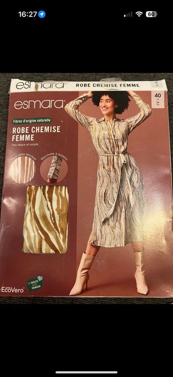 Robe longue esmara taille 40 neuve