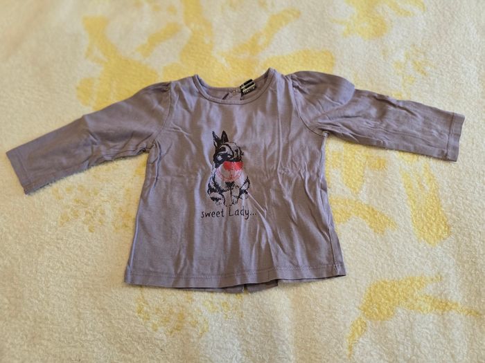 Lot t-shirts fille 12mois - photo numéro 6