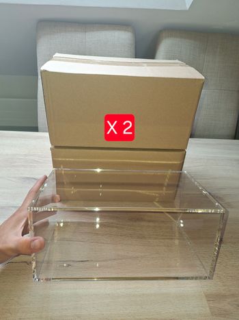 Lot de 2 acryliques premium pour display bundle Pokémon aimantée épaisse