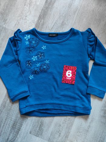 Sweat fille brodé 🌼 6A