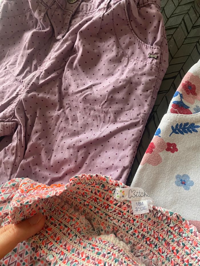3 pantalons fille – 18 mois - photo numéro 2