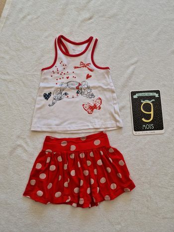 Ensemble jupe 9 mois