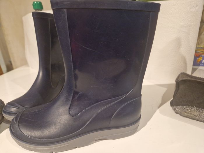 Bottes de pluie fourrés pour enfants - photo numéro 3