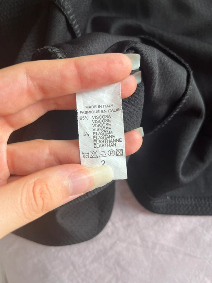 Veste noir avec détaille doré, fabriqué en Italie, S - photo numéro 7