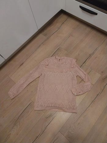 Magnifique blouse femme s vieux rose