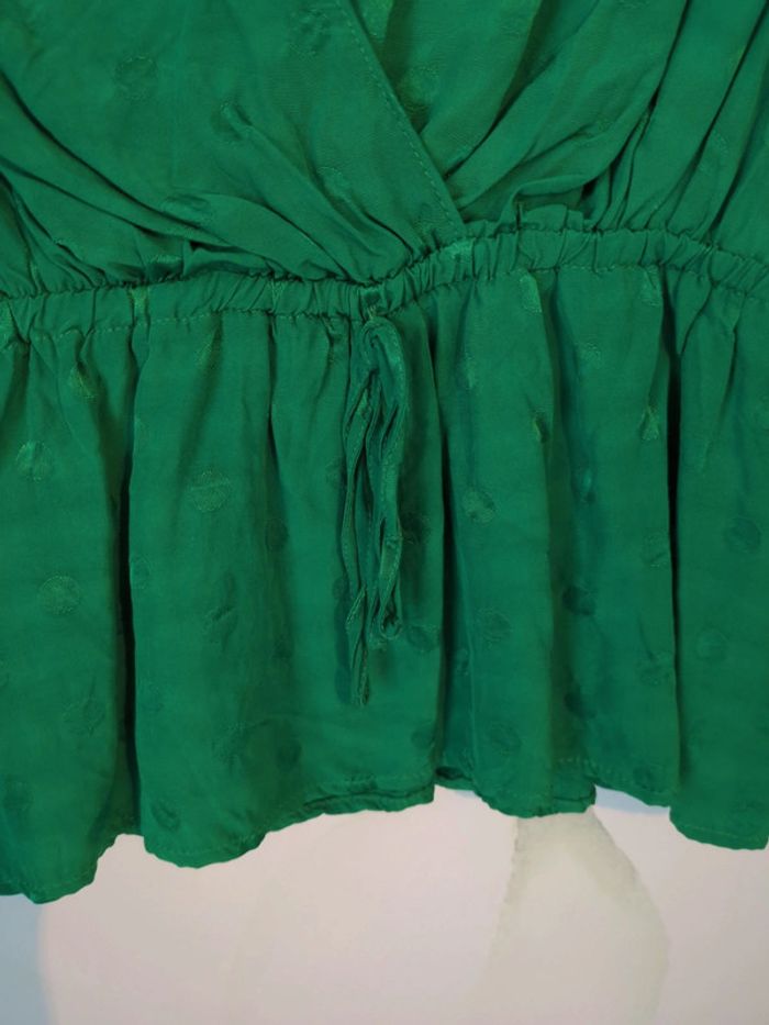 Blouse verte imprimé pois Promod dressing Kelly - photo numéro 2