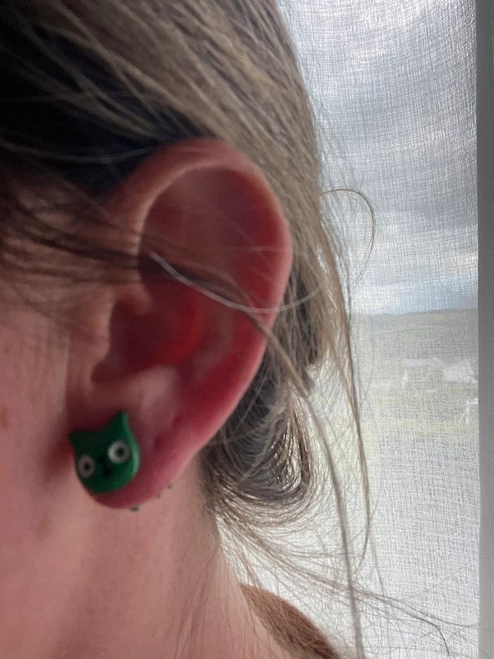 Boucle d’oreille chat - photo numéro 8