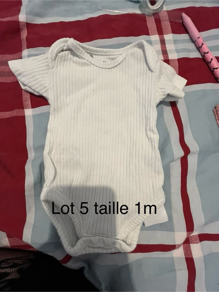 Lot bodies bébé fille 1 mois - photo numéro 2