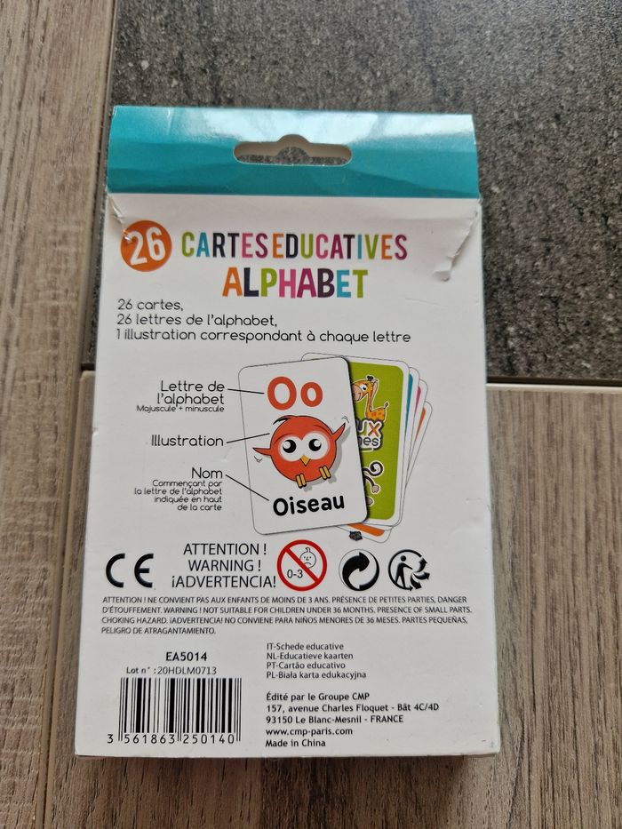 Cartes éducatives alphabet - photo numéro 2
