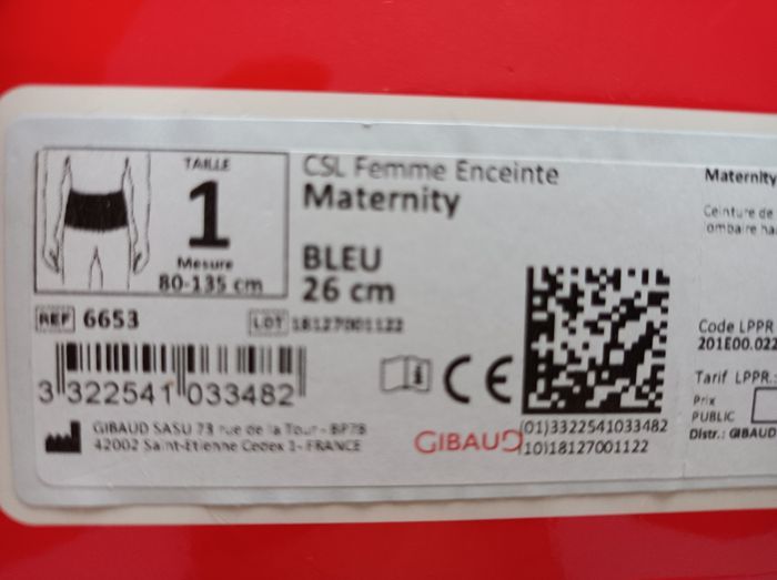 Ceinture lombogib maternité marque Gibaud - photo numéro 4
