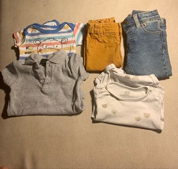 Lot de 5 vêtements bébé 62cm