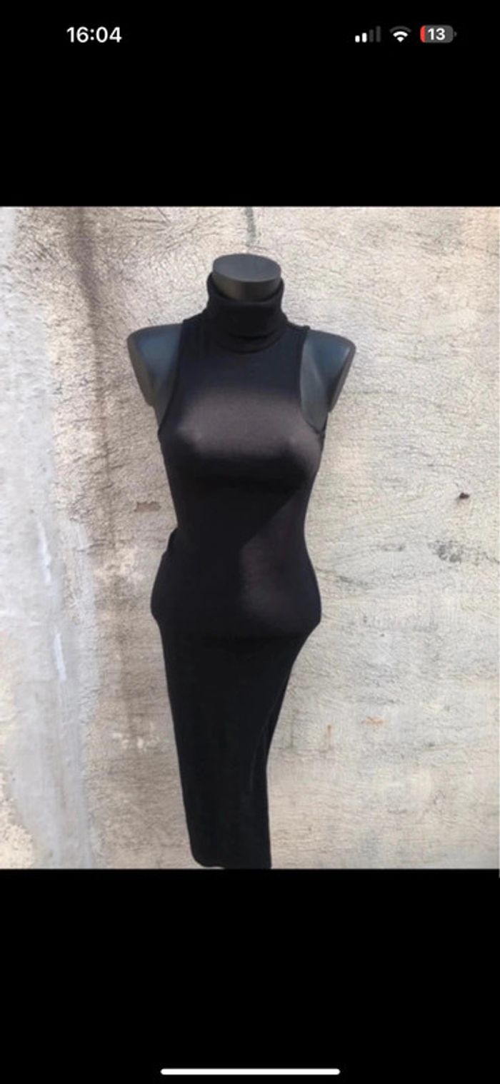 Robe noire sans manches taille S – style chaussette - photo numéro 2