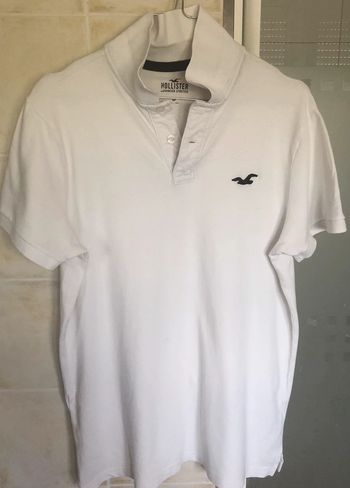 Polo blanc Hollister