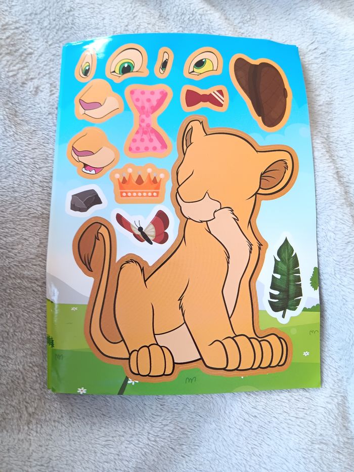Puzzle stickers nala le roi lion disney
