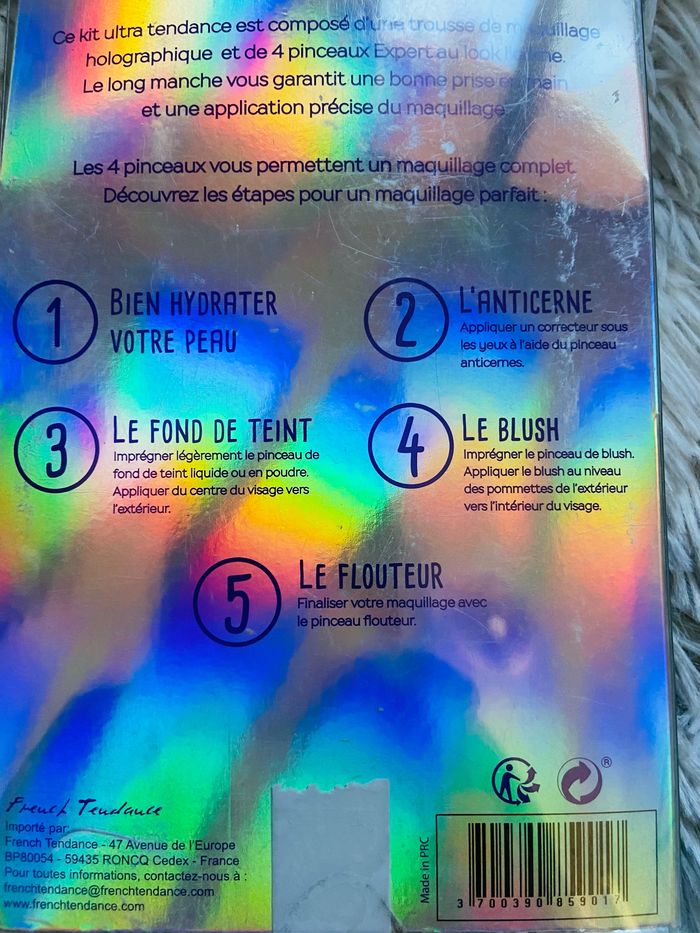 Coffret de 4 pinceaux de maquillage Licorne Addict - photo numéro 5