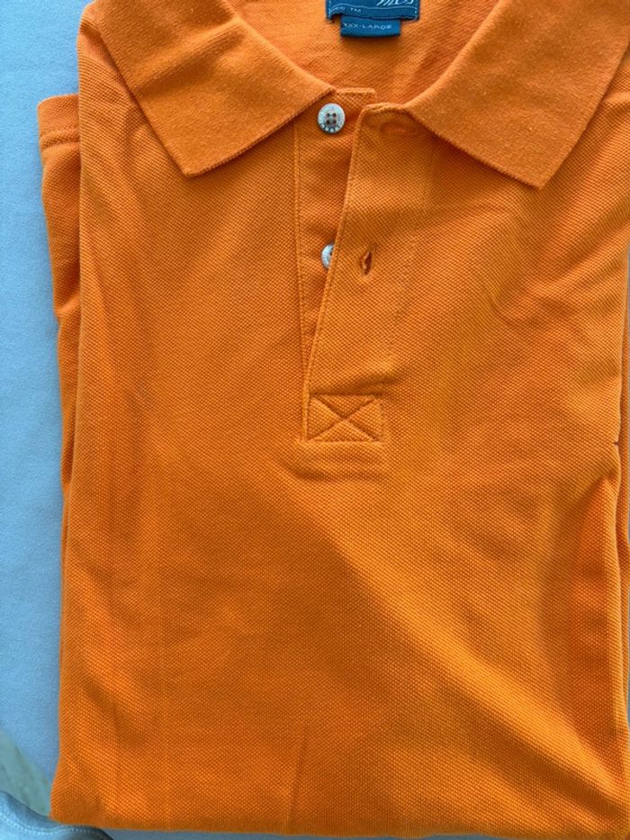Polo MCS Marlboro Classics orange – Slim Fit – Taille XXXL - photo numéro 4